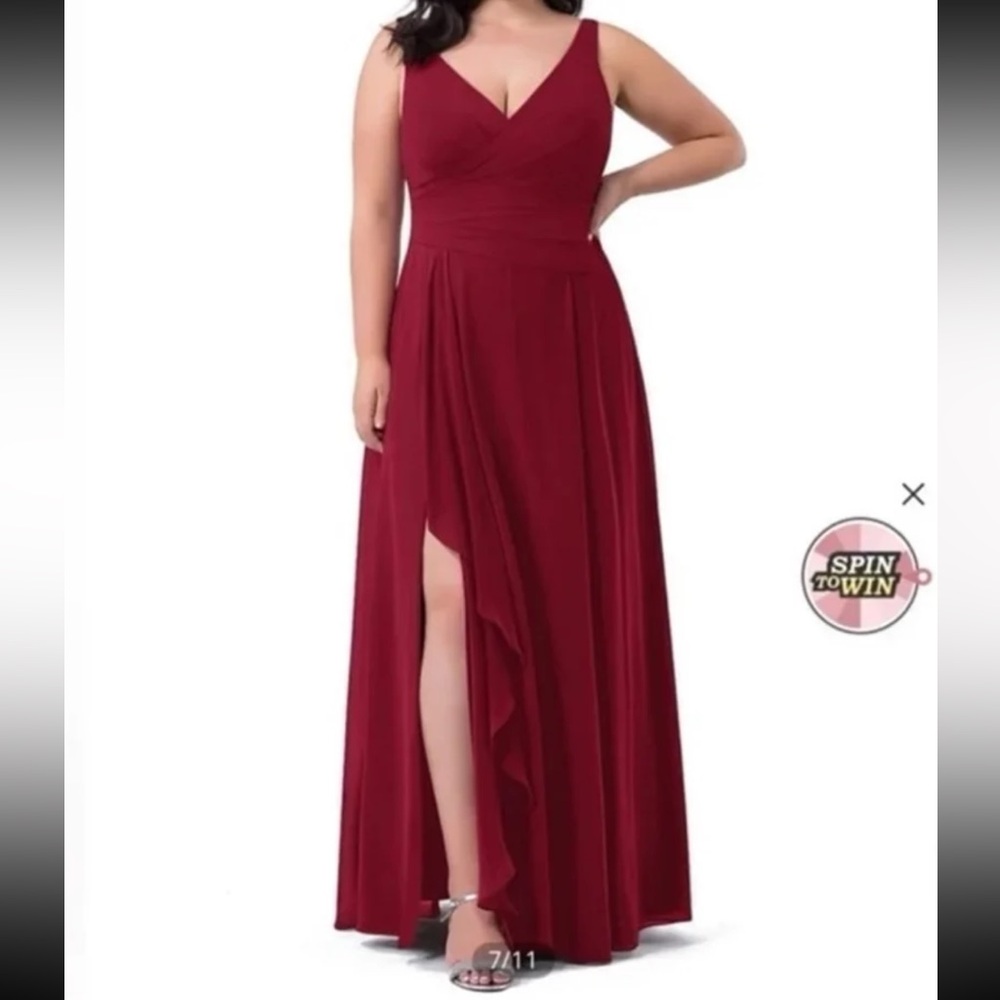 Azazie Burgundy Dress